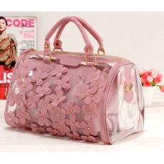กระเป๋าถือ แฟชั่นเกาหลี แบบใสผู้หญิงสวยแต่งดอกไม้สไตล์ใหม่ นำเข้า สีชมพู - พร้อมส่งIS152 ราคา870บาท