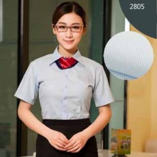 เสื้อเชิ้ตแขนสั้น ทำงานแฟชั่นเกาหลีผู้หญิงไซส์คนอ้วนใหญ่พิเศษ นำเข้า ไซส์S-5XL สีฟ้า - พรีออเดอร์KD2805 ราคา1150บาท