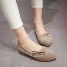 รองเท้าเพื่อสุขภาพ แฟชั่นเกาหลีส้นแบนหนังกลับน่ารักใส่สบาย นำเข้า ไซส์34ถึง43 สีครีม - พรีออเดอร์RB2417 ราคา1850บาท