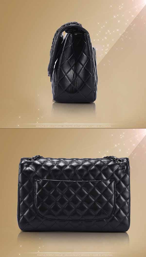 กระเป๋าหนังแท้ผู้หญิง สายโซ่สีดำแฟชั่นสะพายออกงานหรูหราถือทำงานสวยสไตล์แบรนด์ นำเข้า - พร้อมส่งIS1002 ราคา2900บาท