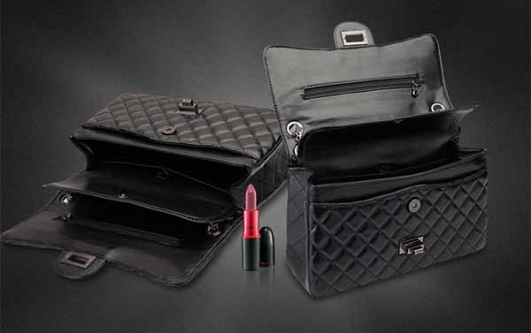 กระเป๋าหนังแท้ผู้หญิง สายโซ่สีดำแฟชั่นสะพายออกงานหรูหราถือทำงานสวยสไตล์แบรนด์ นำเข้า - พร้อมส่งIS1002 ราคา2900บาท