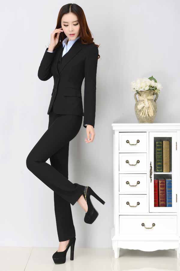 เสื้อสูทผู้หญิง แฟชั่นเกาหลีแขนยาวพนักงานออฟฟิศหญิงเรียบหรู นำเข้าไซส์Sถึง3XL สีดำ - พรีออเดอร์MS4246 ราคา1600บาท