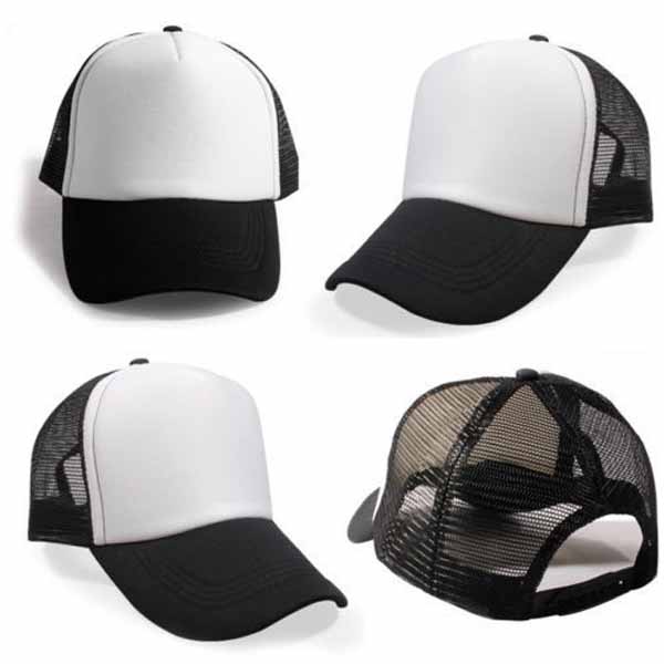 หมวกแฟชั่นเกาหลี ชายหญิงอินเทรนด์ปรับขนาดได้ระบายอากาศสไตล์เบสบอล นำเข้า สีขาวดำ - พร้อมส่งW391 ราคา290บาท