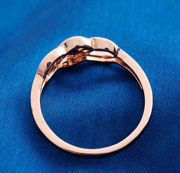 แหวนทองคำ แฟชั่นเกาหลีประดับคริสตัลเพชรสีชมพูสวยหรู 18K Gold Rings นำเข้า ไซส์7 - พร้อมส่งW435 ราคา590บาท