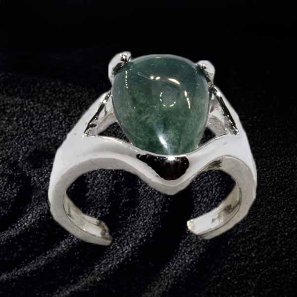 แหวนเงินจัสเปอร์คริสตัล นำโชคประดับหญิงและชาย size 8 Silver Jasper Crystal Ring นำเข้า - พร้อมส่งW802 ราคา450บาท