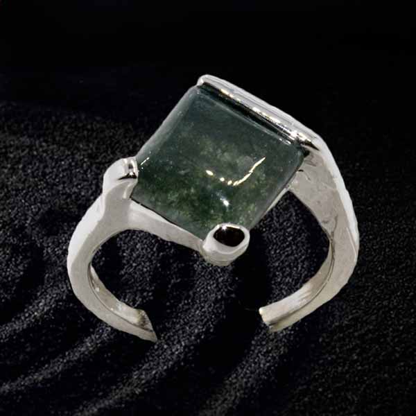 แหวนเงินจัสเปอร์คริสตัล นำโชคประดับหญิงและชาย size 8 Silver Jasper Crystal Ring นำเข้า - พร้อมส่งW803 ราคา450บาท